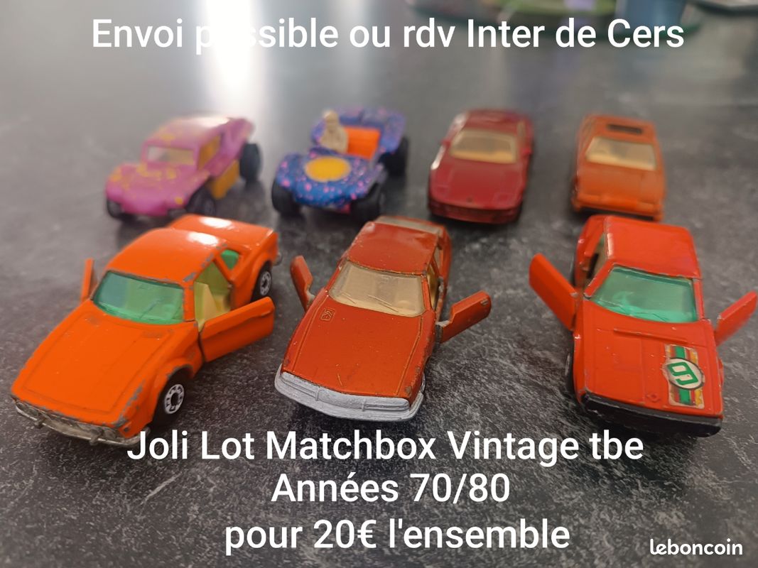 Lot de 11 voitures Matchbox vintage - Ressourcerie Histoires Sans Fin