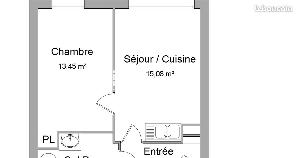 Appartement 2 pièces 39 m² · à Toulon · 39 m² · 730 €/mois