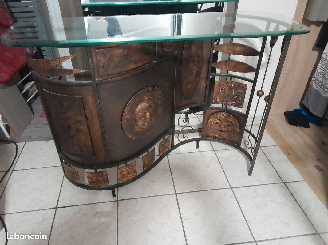 Console en fer et verre (image 3)
