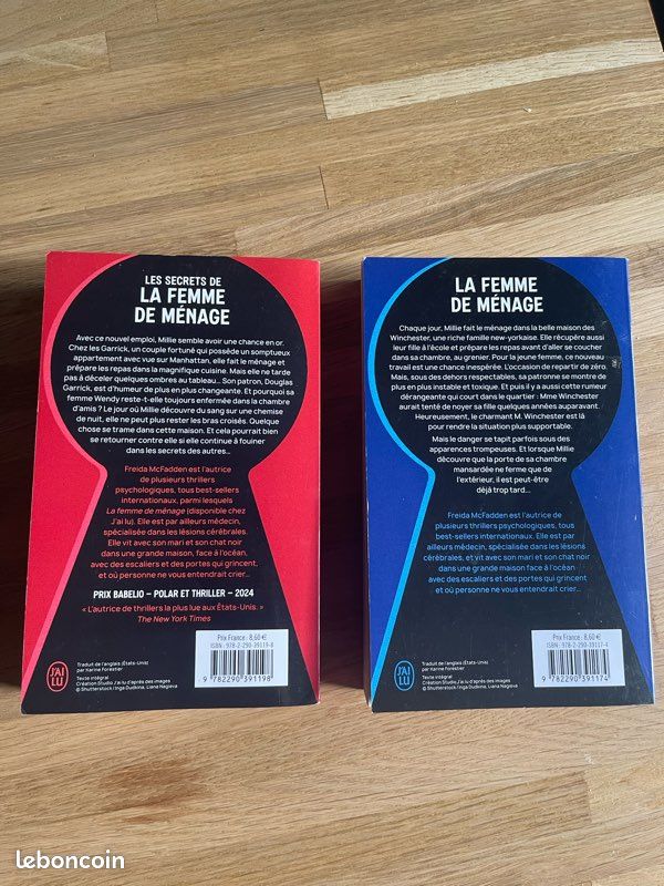 Lot 2 livres la femme de ménage (image 2)