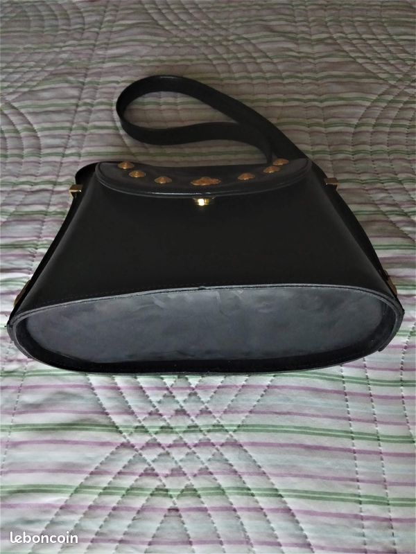 Sac en cuir noir (image 4)