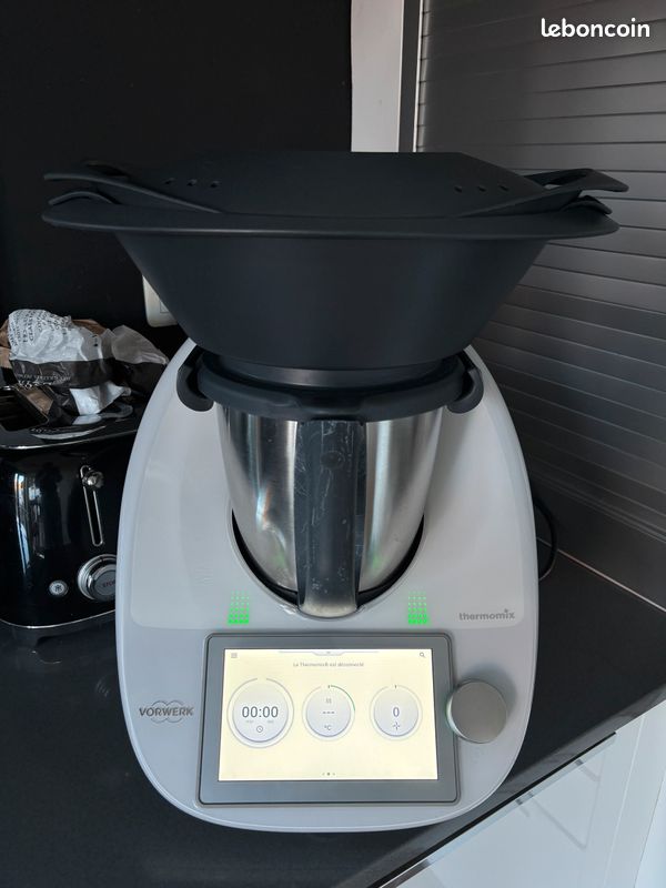 Thermomix TM6 Vorwerk - Robot De Cuisine Multifonction - Puissance 1350W - Blanc - Garantie 2 Ans - Neuf (expo/retour)