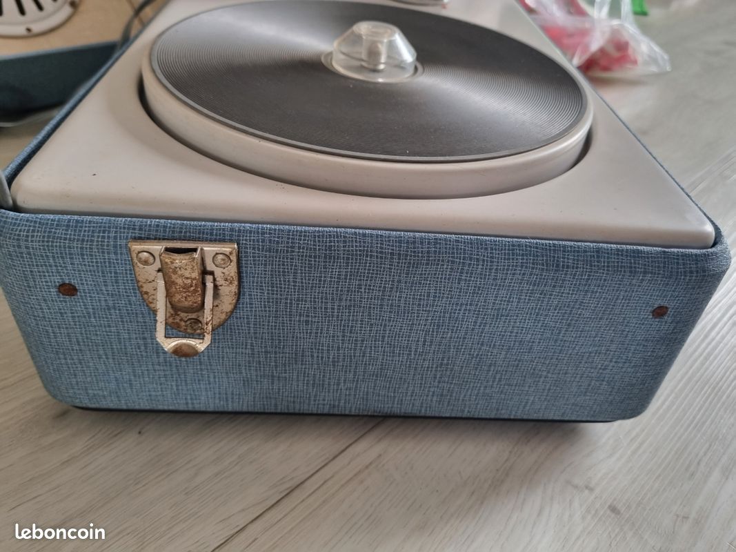Tourne-disque Mélodyne Audax France dans sa mallette