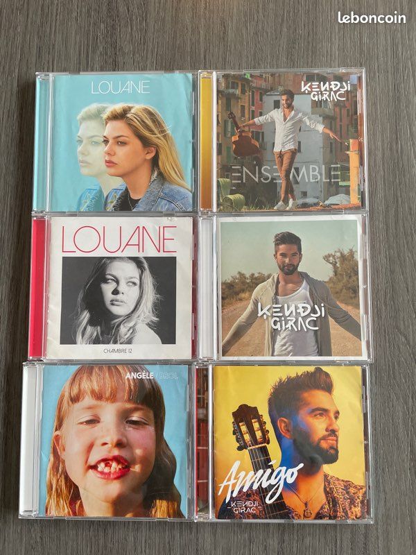 Lot de 6 CD Louane - Angèle - Kendji Girac (image 1)