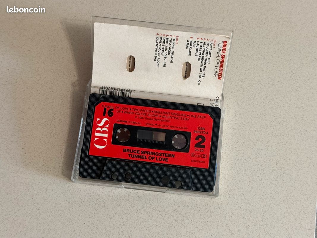 Cassette K7 Audio Bruce Springsteen Tunnel Of Love (image 3)