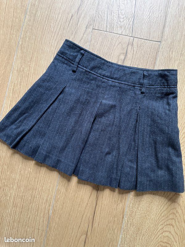Jupe Plissée Zara Pour Fille - Marine, Taille 8 - Comme Neuve