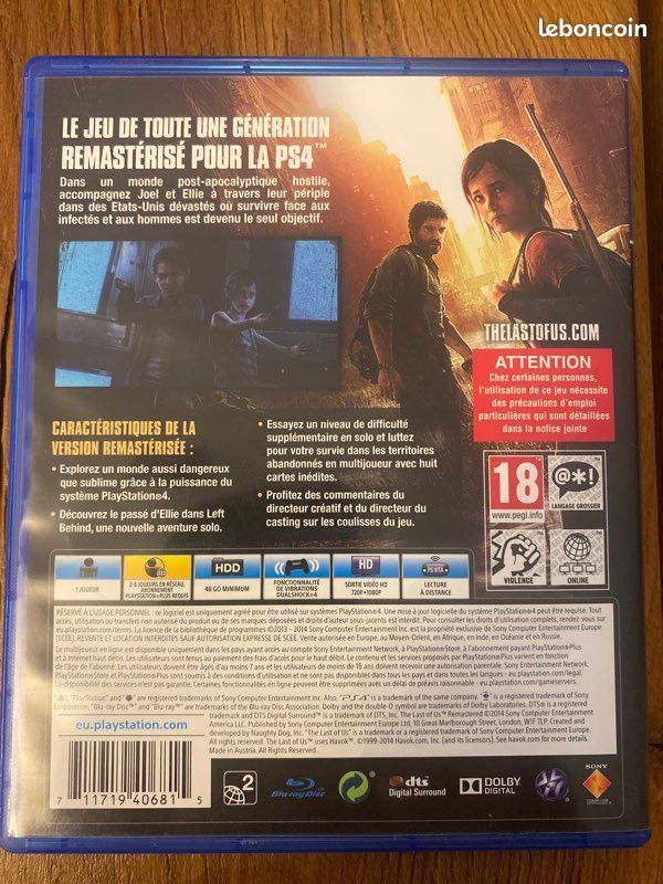 The Last Of Us Remastered - PS4 (image 2)