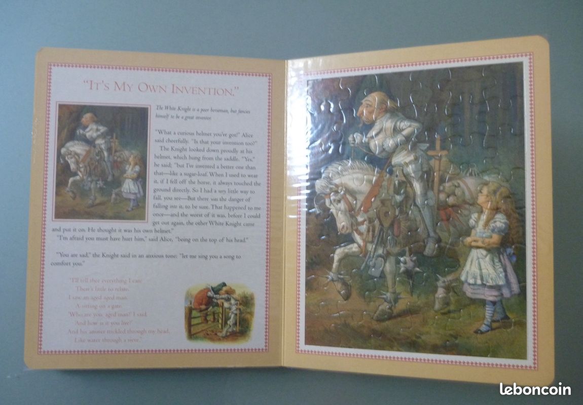 Livre-Puzzle Alice au pays des merveilles - Alice in wonderland Jigsaw book - 7 puzzles de 48 pieces - C. NEUF (image 4)