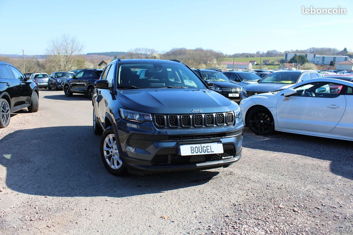 Jeep COMPASS LONGITUDE 130 TURBO BOITE 6V CAMÉRA GPS LINK USB RÉGULATEUR BLUETOOTH FULL LEDS (image 1)