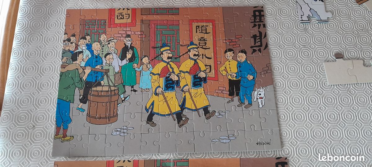 Cube Articulé Puzzle Tintin Hergé - Le Lotus Bleu, Sous Blister Neuf