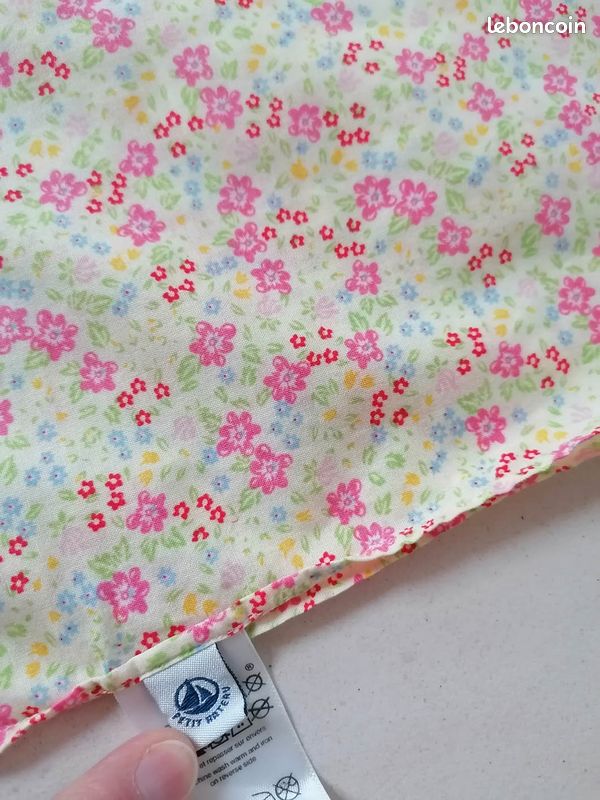 Chèche foulard carré coton PETIT BATEAU liberty (image 3)