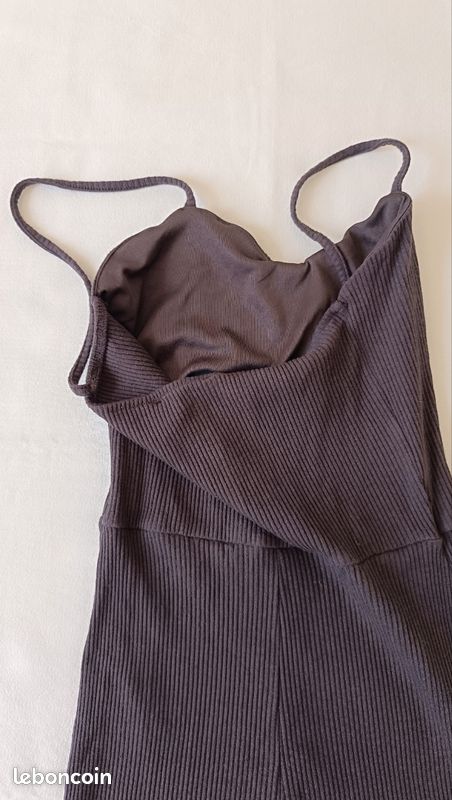 Combinaison noire à bretelles Bershka T.S (image 6)