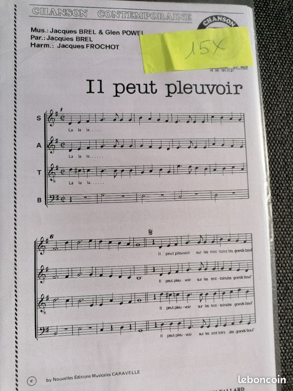 Partitions Chorales et groupe vocal (image 7)