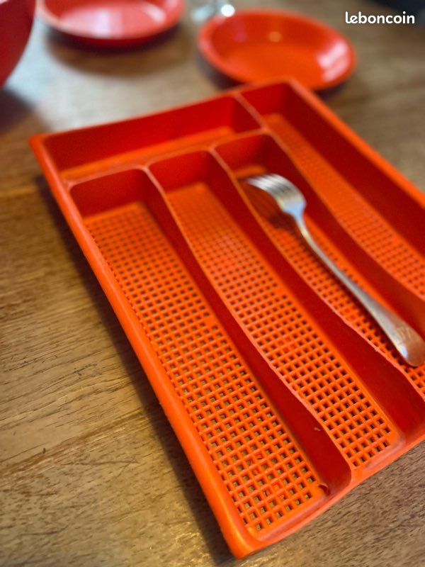 Range-Couverts Syla + Lot orange Vintage (image 9)