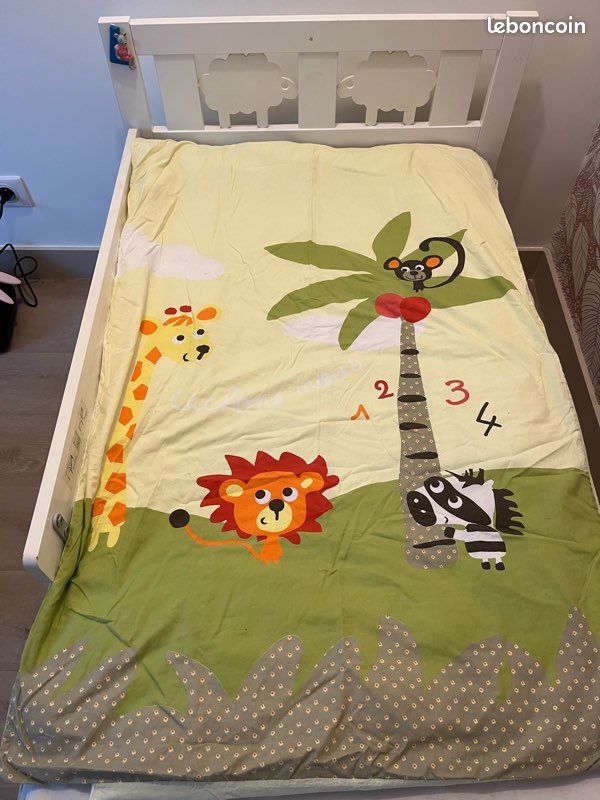 Housse couette enfant Jungle Linge de maison