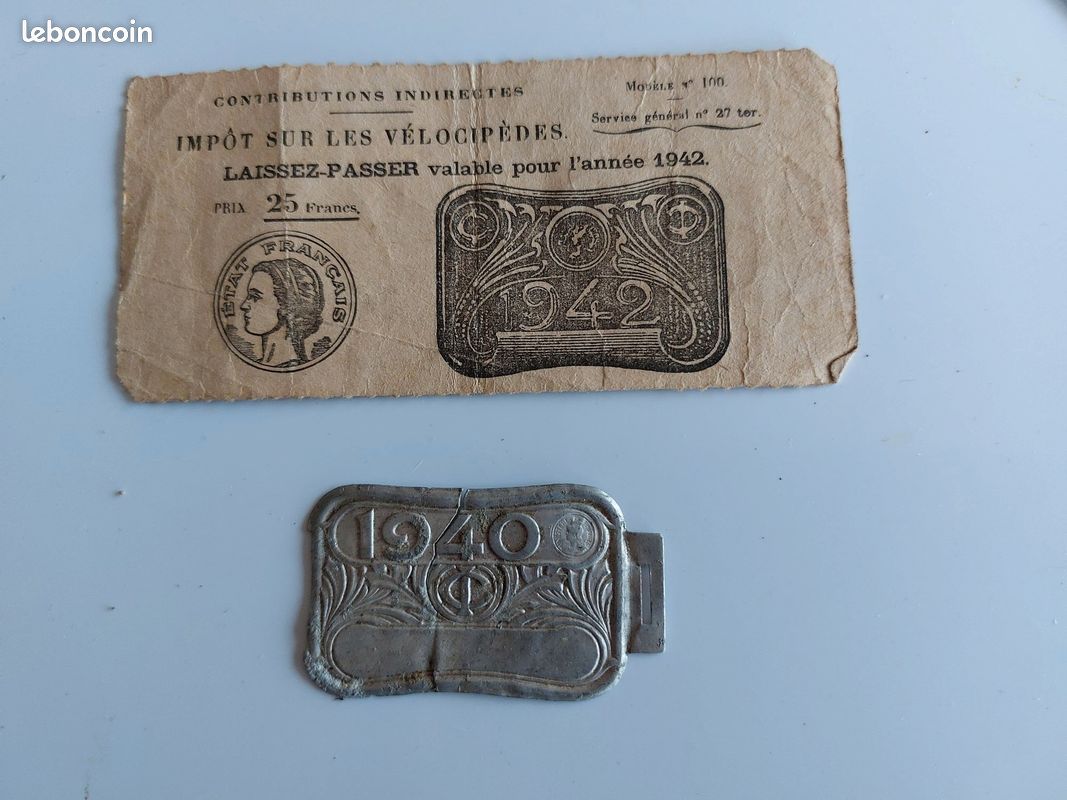 Plaque vélo - VD 1932 | Kaufen auf