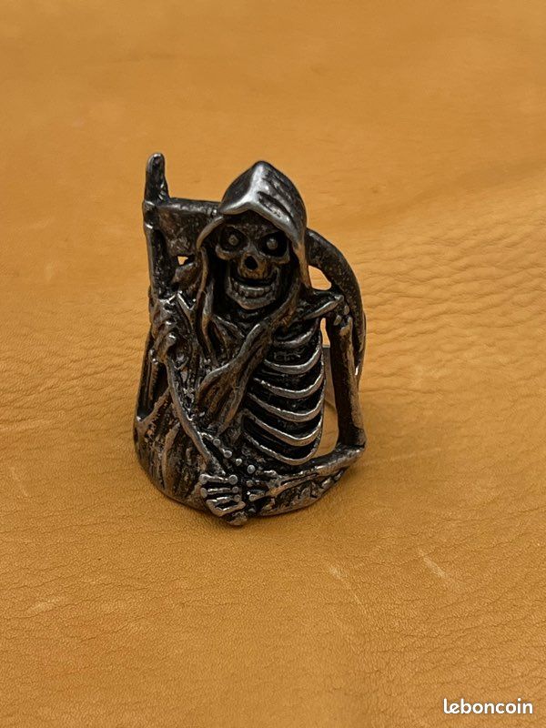 Bague vntage en argent sterlng avec cullère ajustable ALVN Talle 7