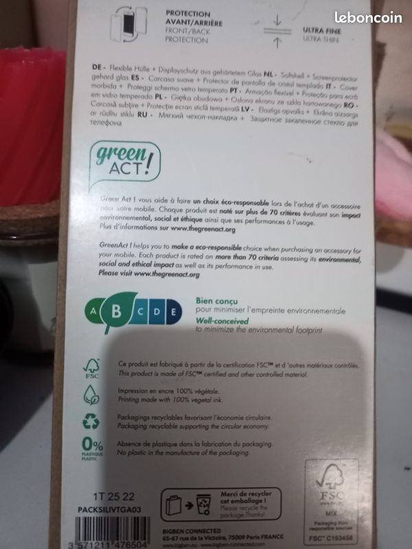 Coque Samsung Galaxy A03 protection écran verre trempé et coque souple (image 4)