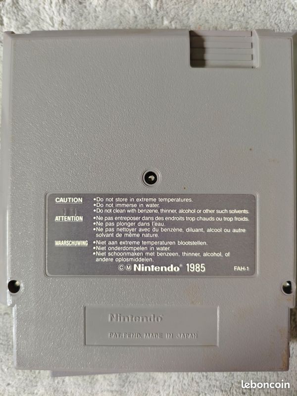 Lot NES - Super Mario Bros 1, 2 et 3 FRA - loose (image 8)