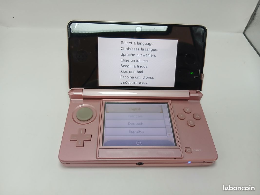 Nintendo 3DS Coral Pink – Ouvert Mais Jamais Utilisé – Chargeur Inclus