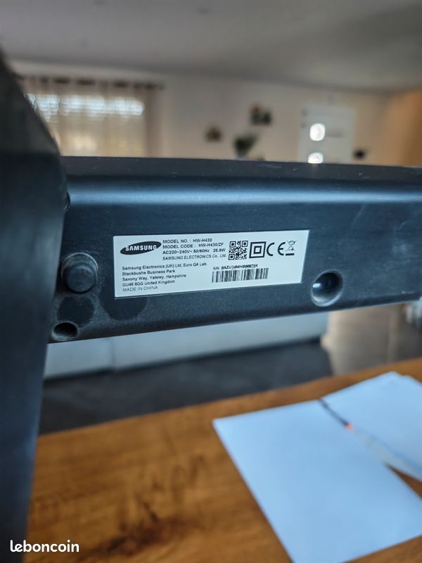 Barre de son Samsung HW-H430 + caisson de basses (image 3)
