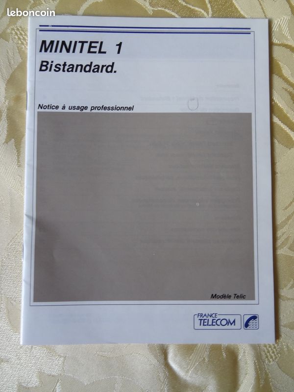 Notice + mode d'emploi MINITEL 1 BISTANDARD (image 1)