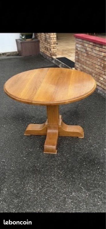 Table, ronde en bois, massif (image 2)