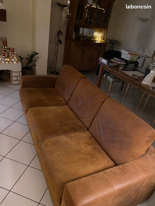 Vends canapé cuir (image 4)