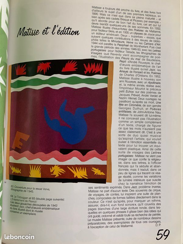 2 hors-série Matisse Connaissance des arts musée Nice 1994 + expo Paris 1993 (image 8)