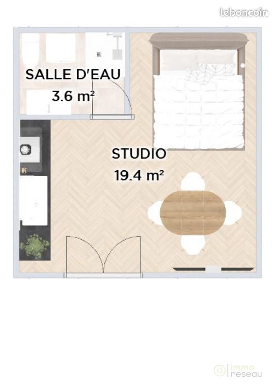 Appartement 1 pièce 20 m² · à Gonfaron · 20 m² · 42 000 €
