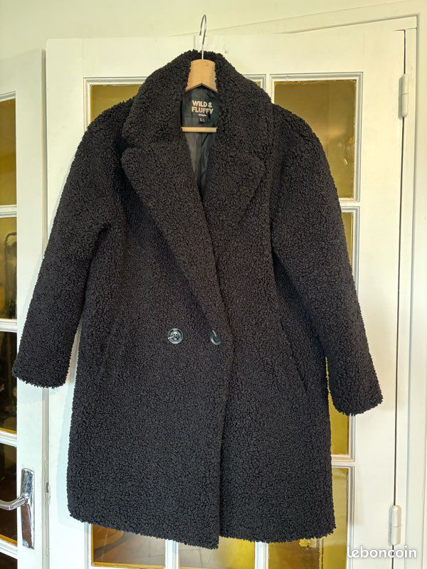 Manteau épais et chaud Jennifer Taille S Wild & Fluffy Épais et chaud effet mouton (image 1)