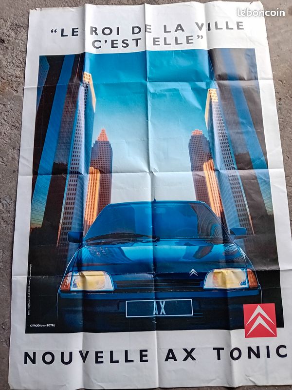 Très grande Affiche CITROËN AX TONIC (image 3)