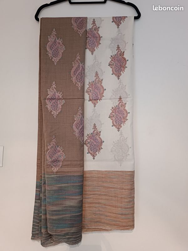 Écharpes brodées indiennes neuves (image 2)