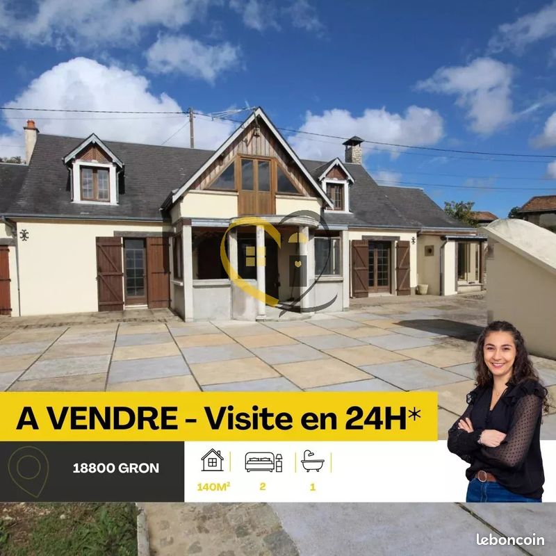 Maison 3 pièces 140 m² · à Gron · 140 m² · 127 000 €
