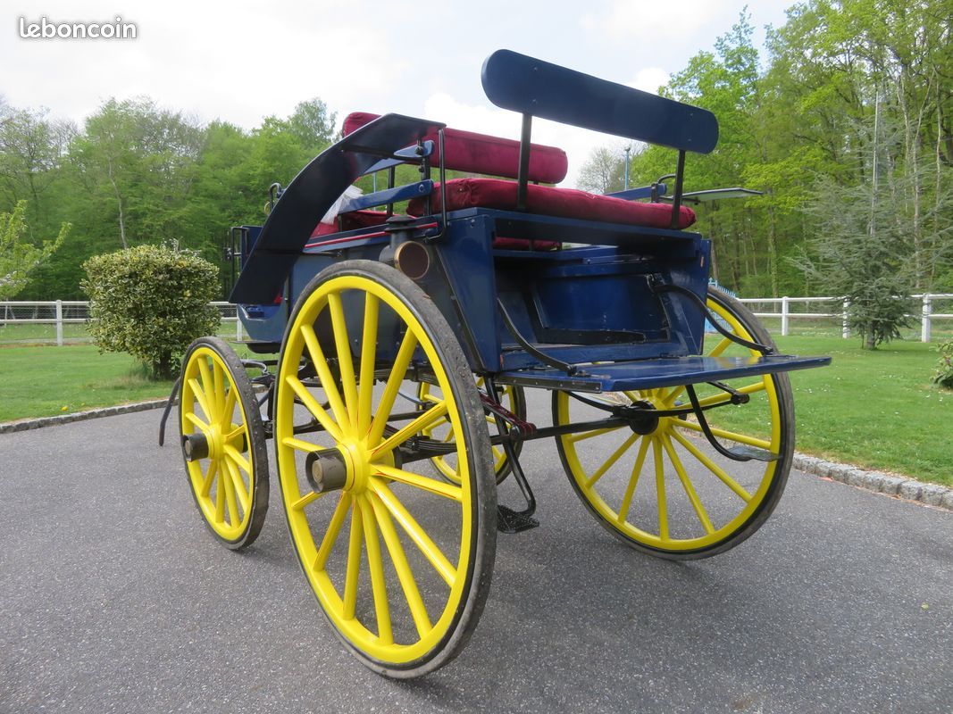 Très belle calèche ou carriole ou tonneau 4 roues achetée à Cheverny (image 6)