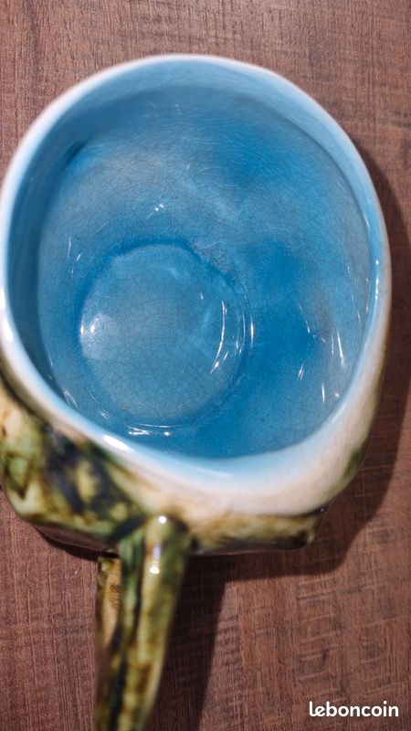 Lot de 2 tasses barbotine escargots avec sous tasse huitre (image 5)