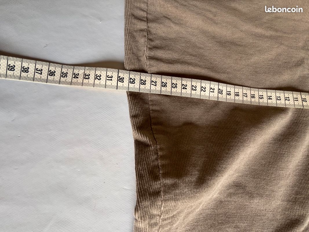 Pantalon en velours côtelé fin – Yessica – taille 42 - jamais porté (image 6)