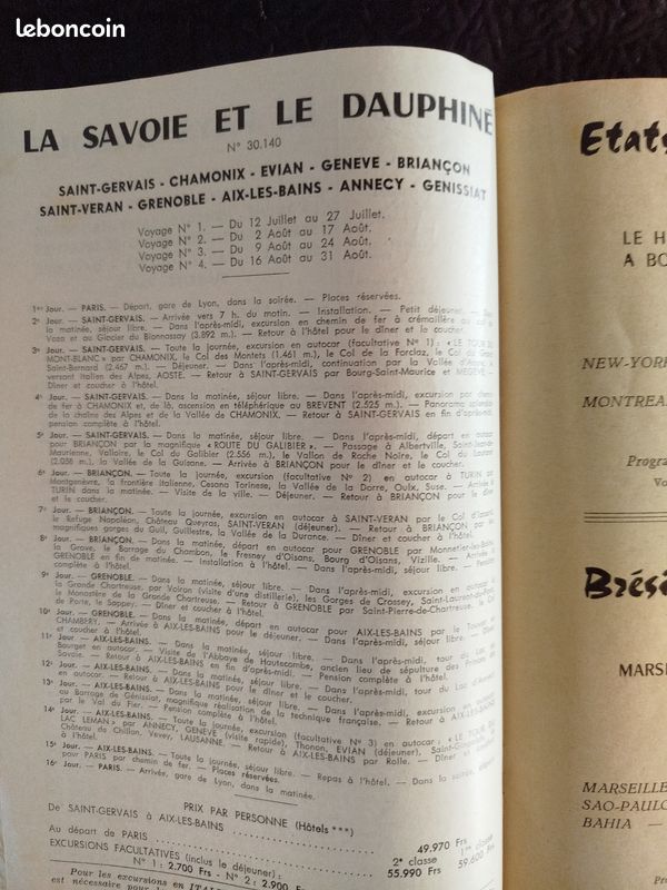 Voyages et séjours 1958 (image 2)