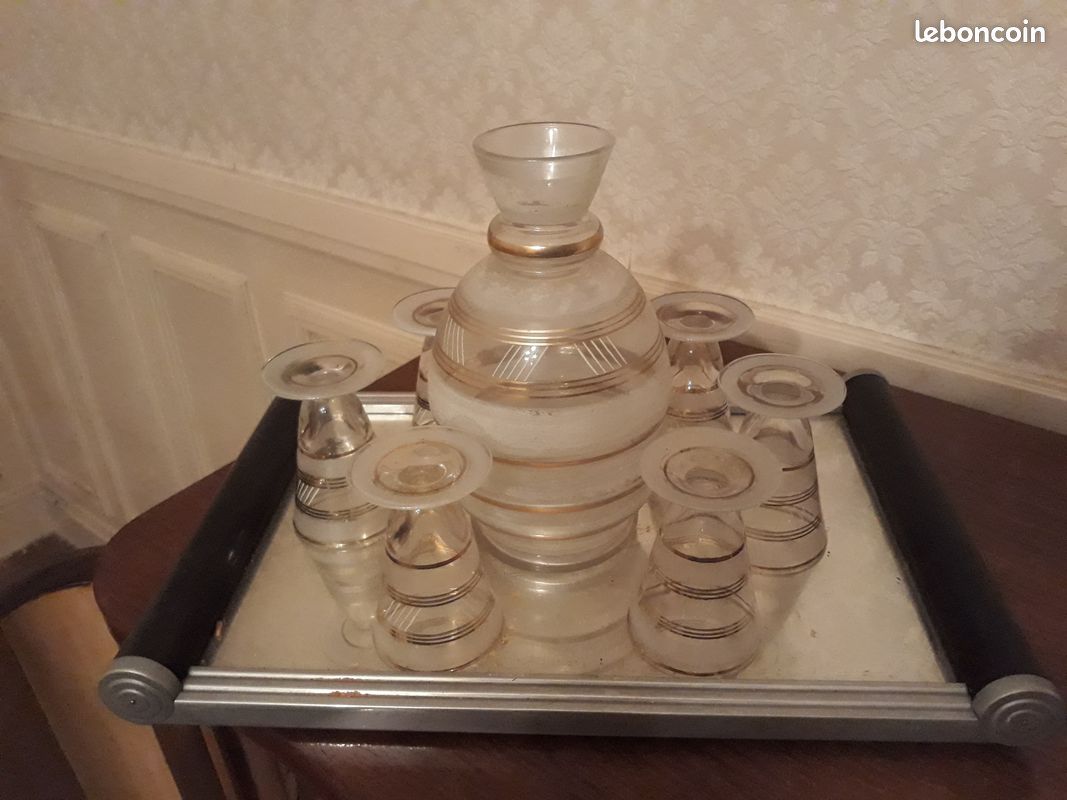 Plateau miroir service Art déco (image 2)
