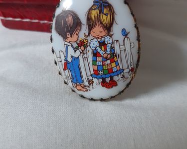 Boîte à Bijoux Vintage En Porcelaine Miss Petticoat - Roth International - Année 1978 - Occasion