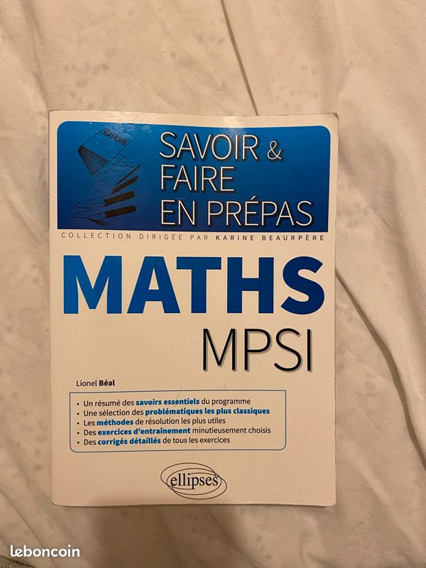Savoir & Faire en Prépas - Maths MPSI - Lionel Béal - ellipses (image 1)