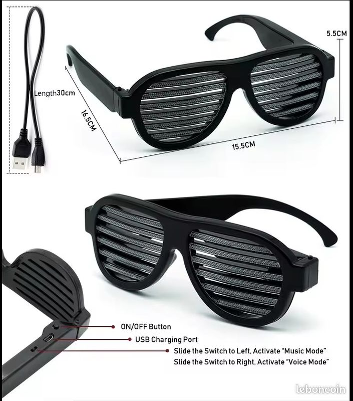Lunettes LED évènementiel (image 5)