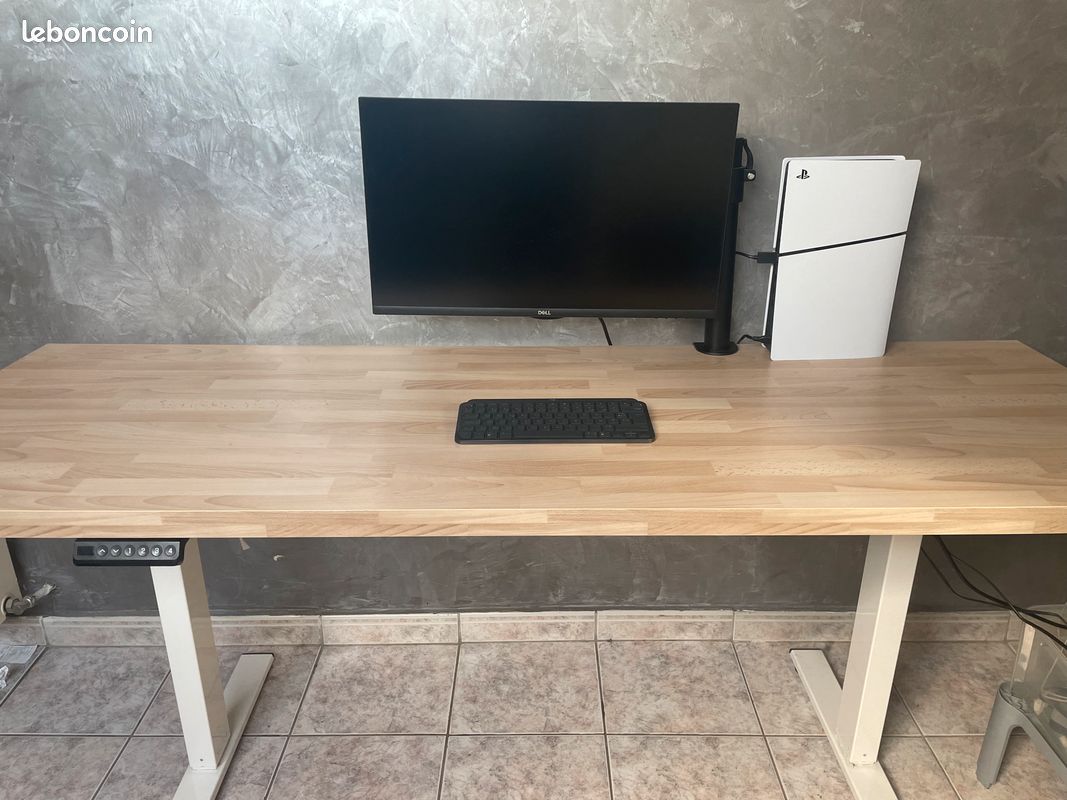 Bureau électrique 200x65 cm (image 3)