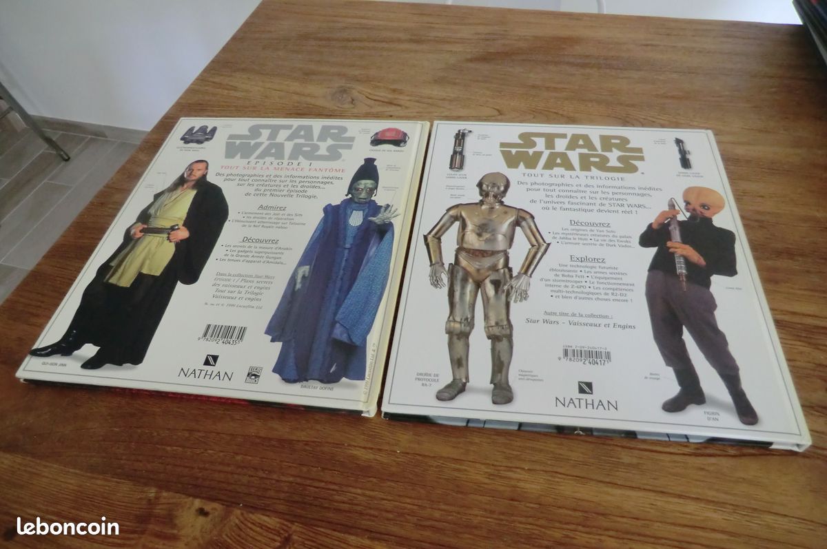 2 livres star wars guerres des étoiles tout sur la trilogie personnages créatures droîdes (image 6)