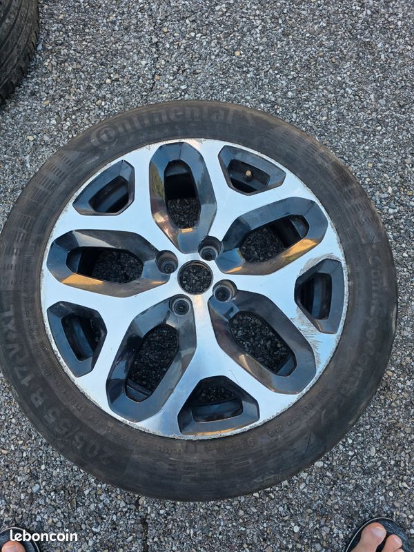 Lot / Unité Jantes Alu Renault 205/55 R17 + Roue de Secours Clio 4 / Captur (image 4)