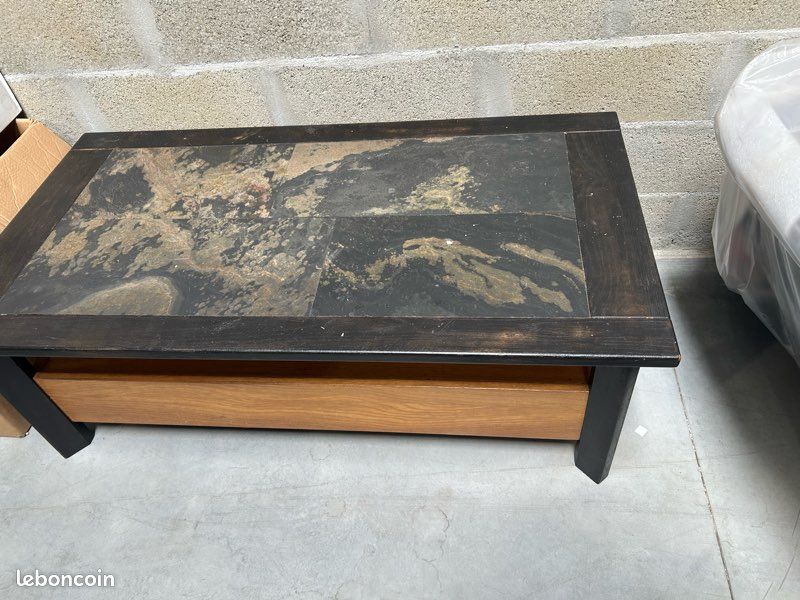 Table basse chêne (image 1)