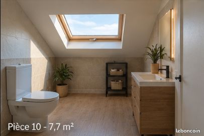 Appartement sous les toits – Hendaye, quartier du Port – Rénovation en cours (image 4)