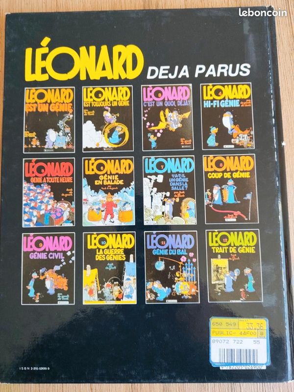 Léonard T12 – Trait de génie – EO 1985 – Dargaud – Turk & De Groot (image 3)