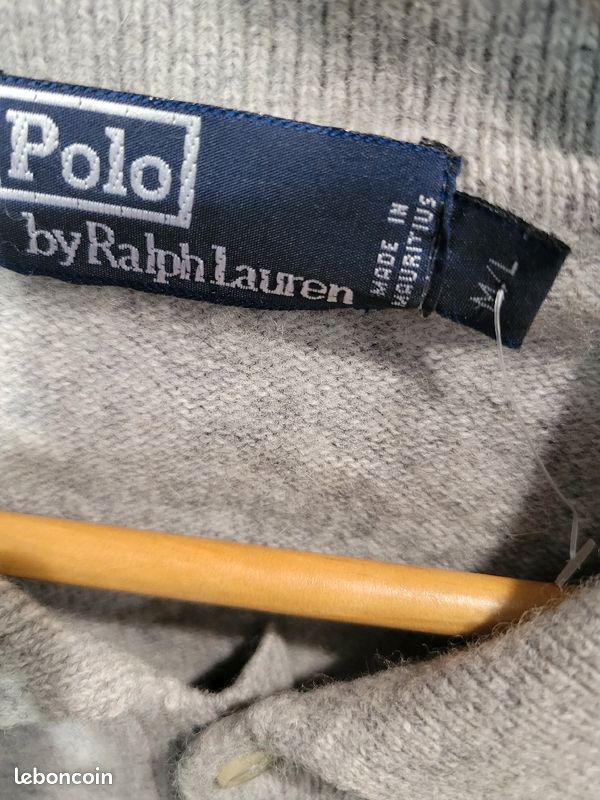 Pull laine gris vintage Ralph Lauren (image 4)