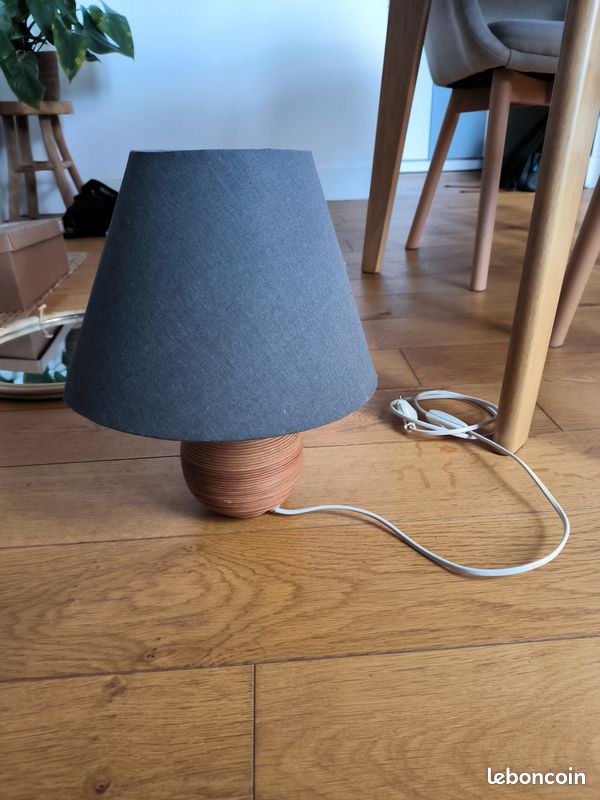 Lampe de chevet bois (image 2)